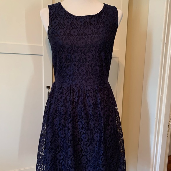 navy blue lace dress forever 21
